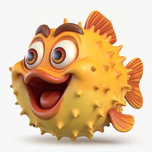 3D Cartoon Globefish 1