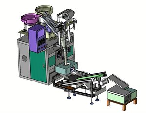 3D model Full Automatic Nut  Screw Counting Packaging Machine