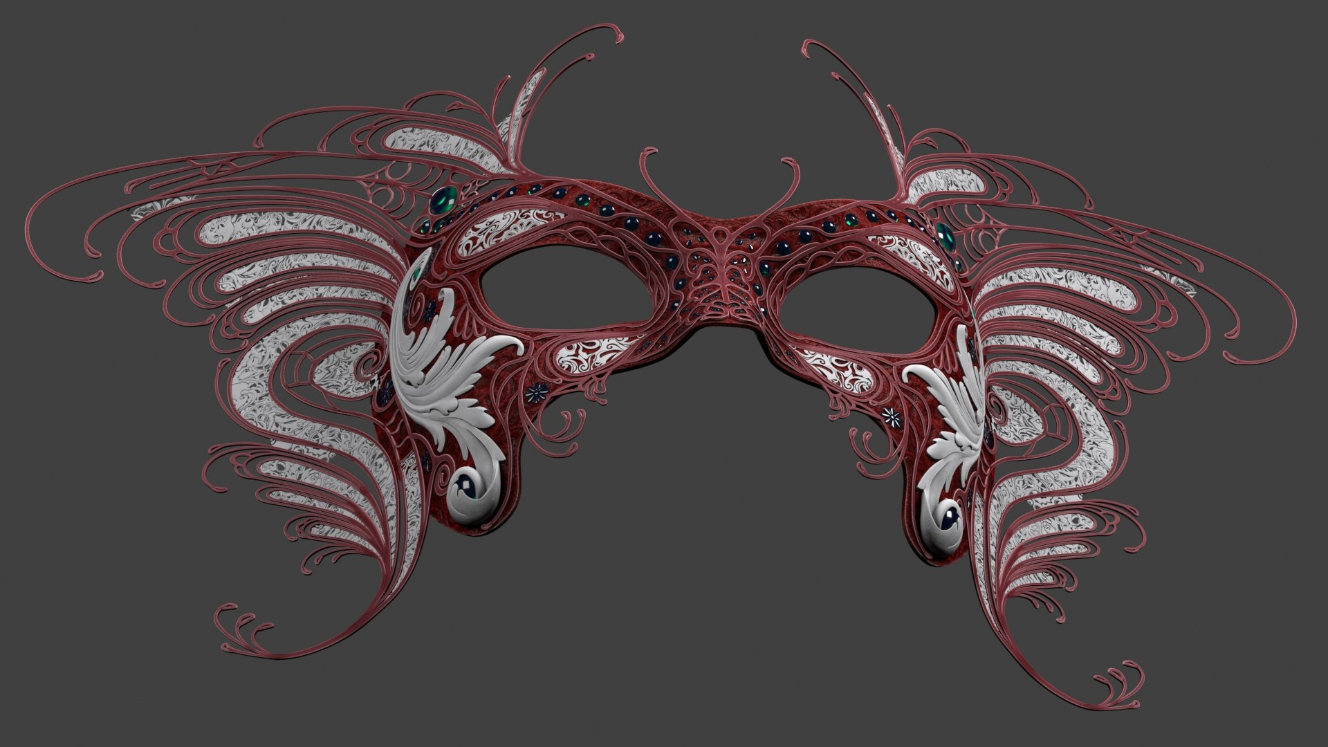 Mask Butterfly 3d Model