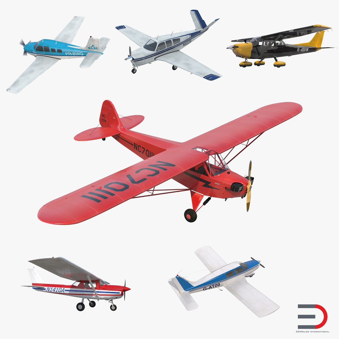 Private Airplanes Collection 2 3D model preview