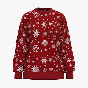 3D Christmas female longsleeve