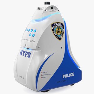 3D NYPD K5 Autonomous Security Robot Rigged model