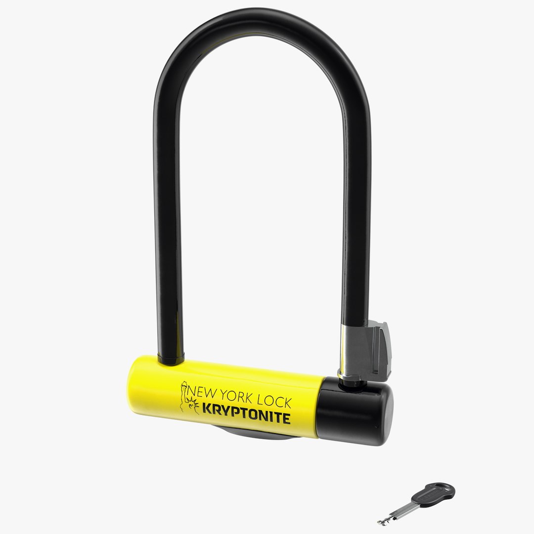 Kryptonite Heavy Duty Bicycle U Lock 3D model preview