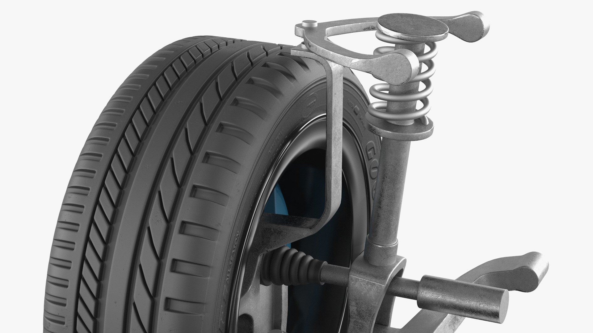 3D Mercedes Car Wheel Rim With Suspension - TurboSquid 2395877