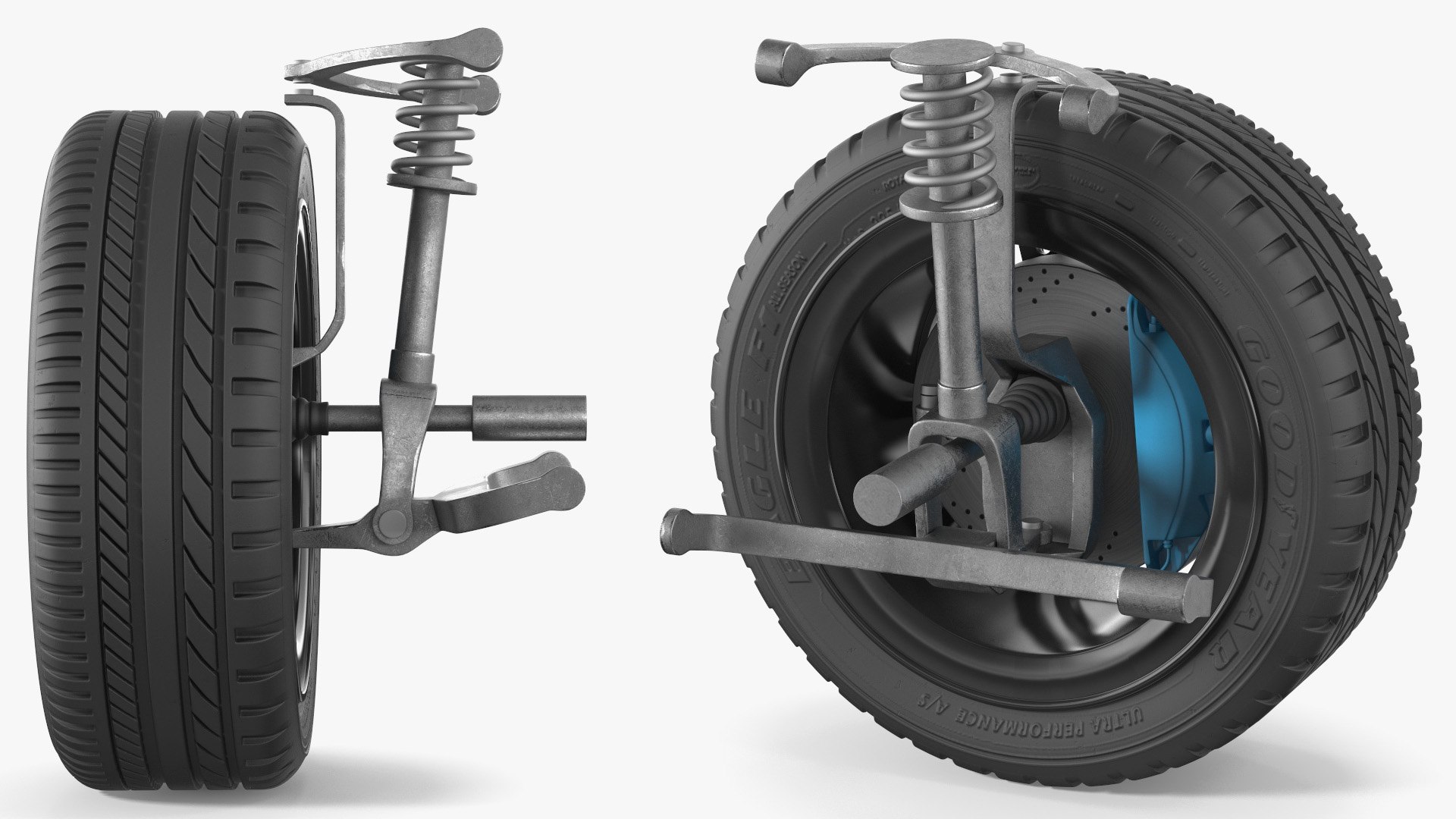 3D Mercedes Car Wheel Rim With Suspension - TurboSquid 2395877