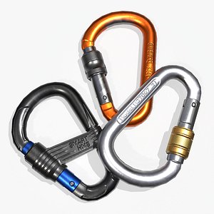 Game Ready Carabiners 3D model