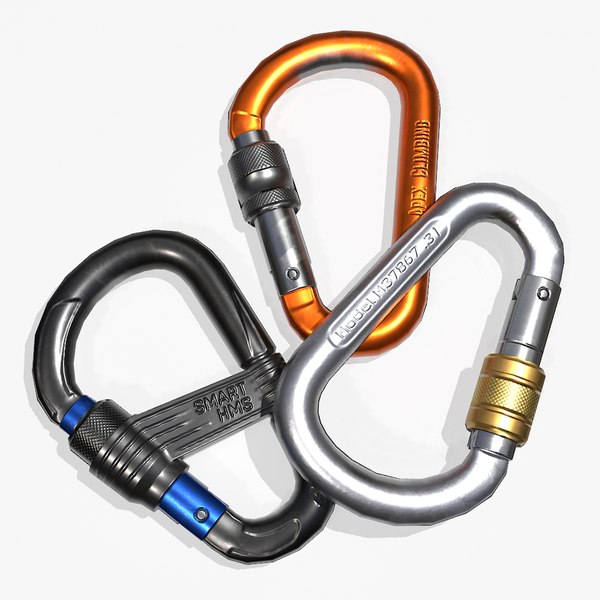 3 Mousquetons PIERRE ALLAIN 1600 - Carabiners Sans Verrouillage - Occasion Bon état - Pour Escalade, Alpinisme