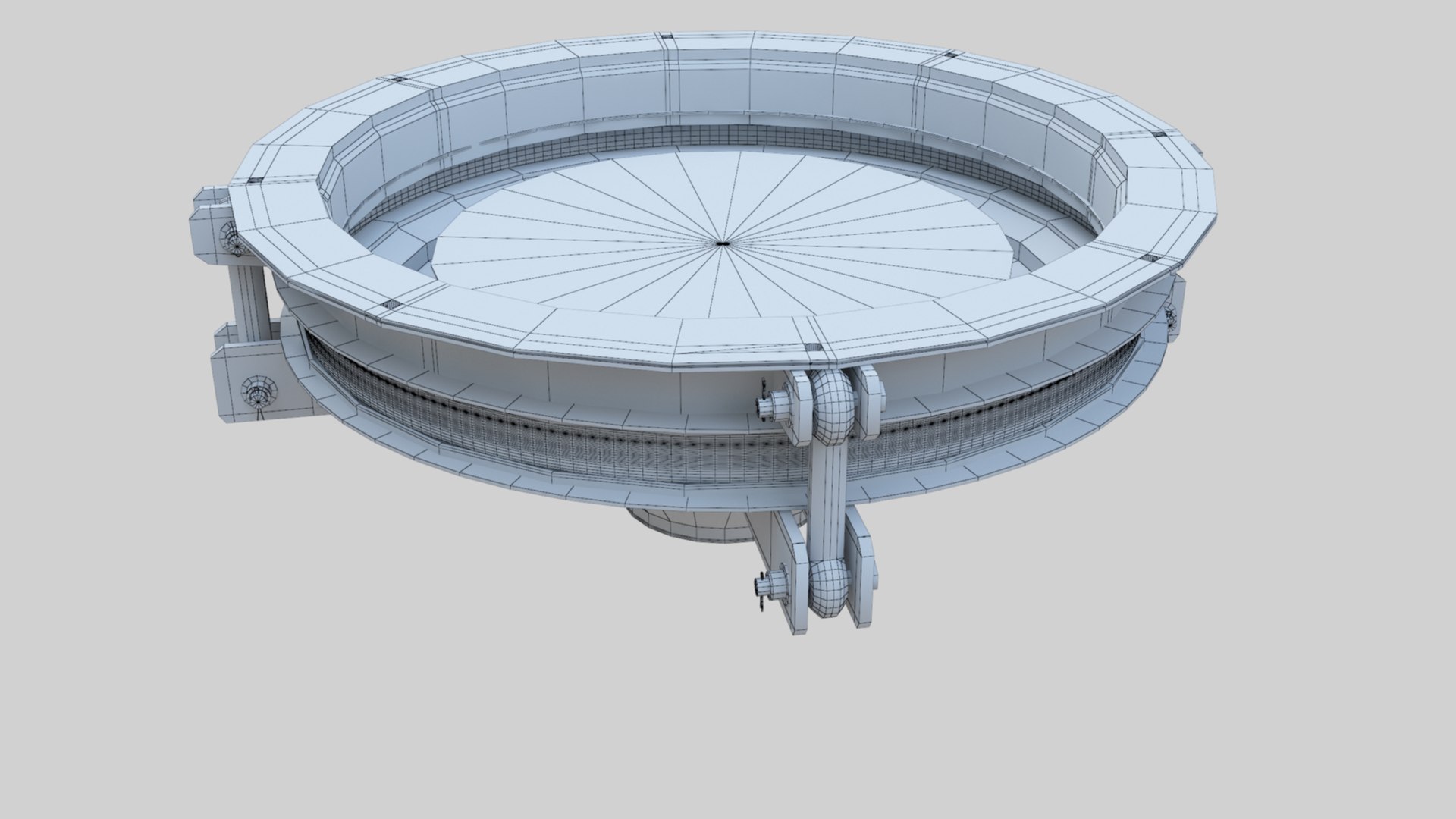 Rotoflow Silo Discharger - Wheat Grain Flour Milling Machine 3D ...
