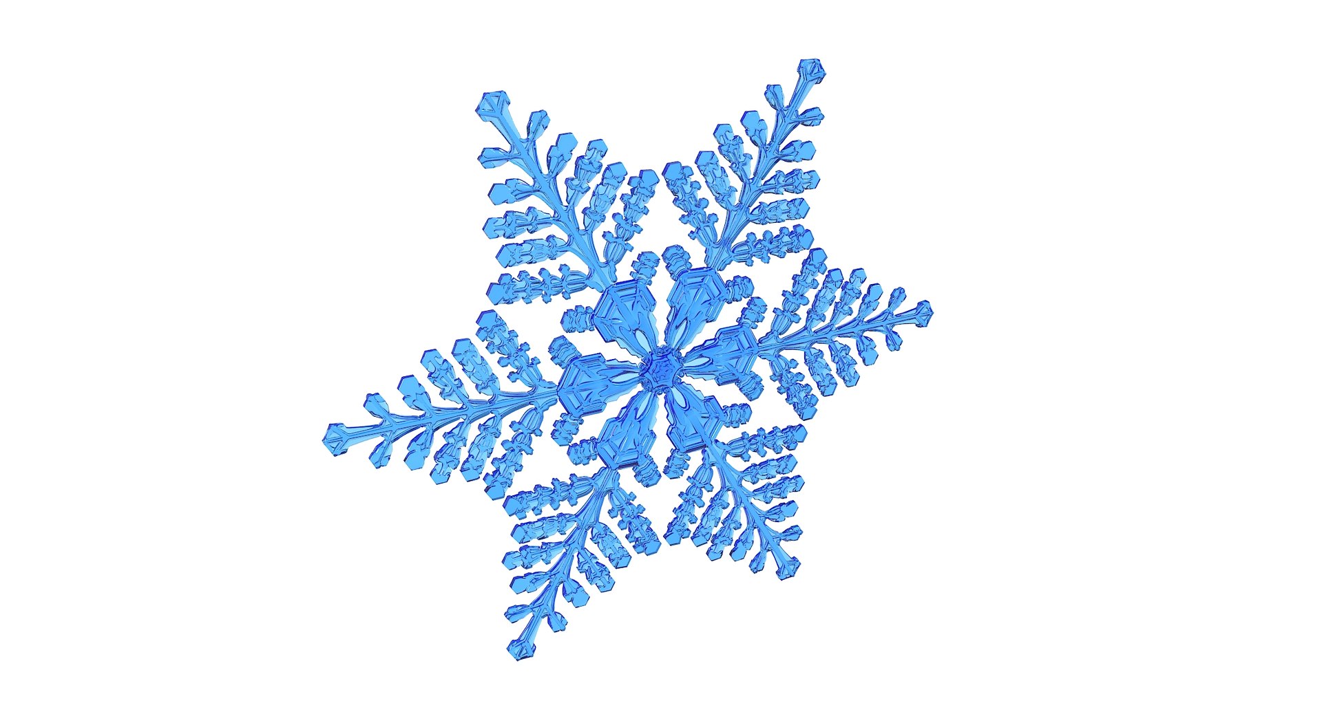 3D realistic snowflake 8 - TurboSquid 1370191
