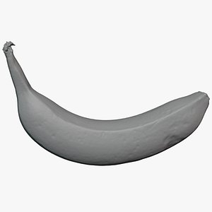 3D Overripe Banana 02 - For 3D Print model