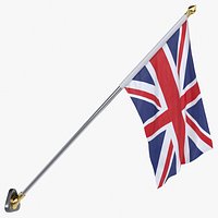 United Kingdom Cloth Flag Wall Mount Animated