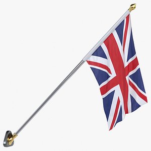United Kingdom Cloth Flag Wall Mount Animated