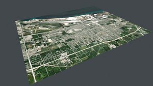 Cityscape Gary Indiana USA