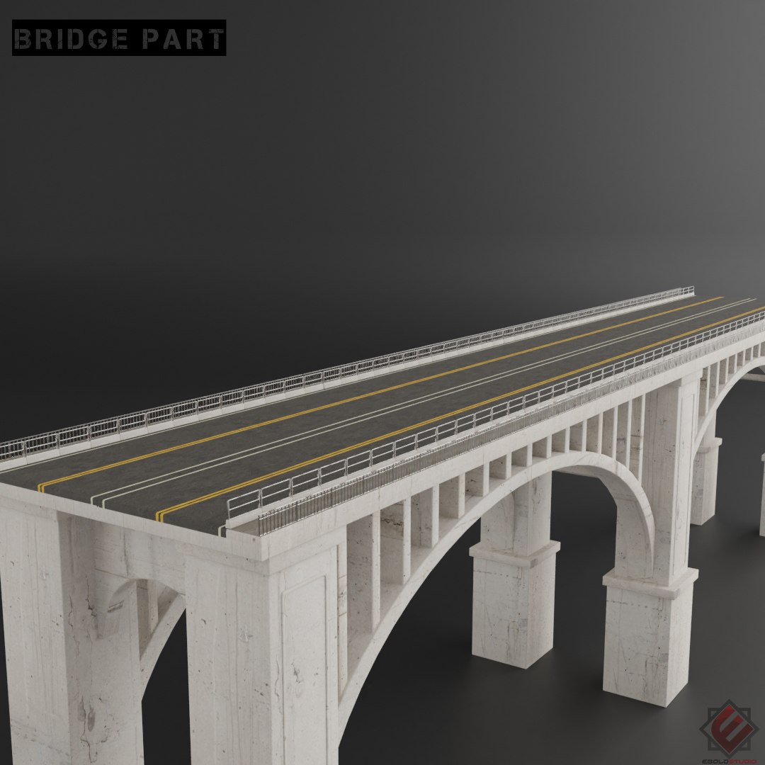 Bridge Kitbash Preset Set 3D Model - TurboSquid 1529681