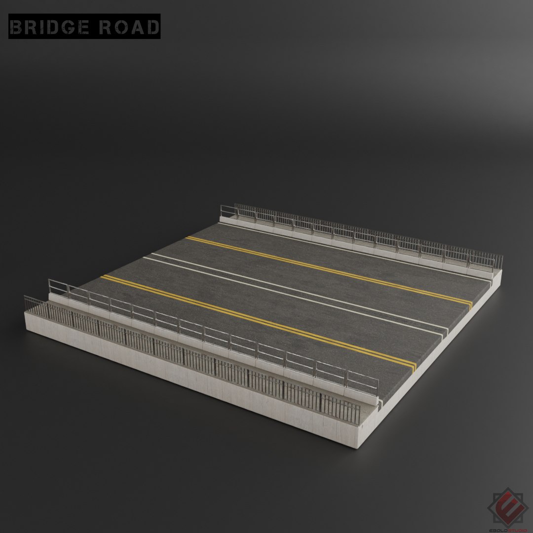 Bridge kitbash preset set 3D model - TurboSquid 1529681