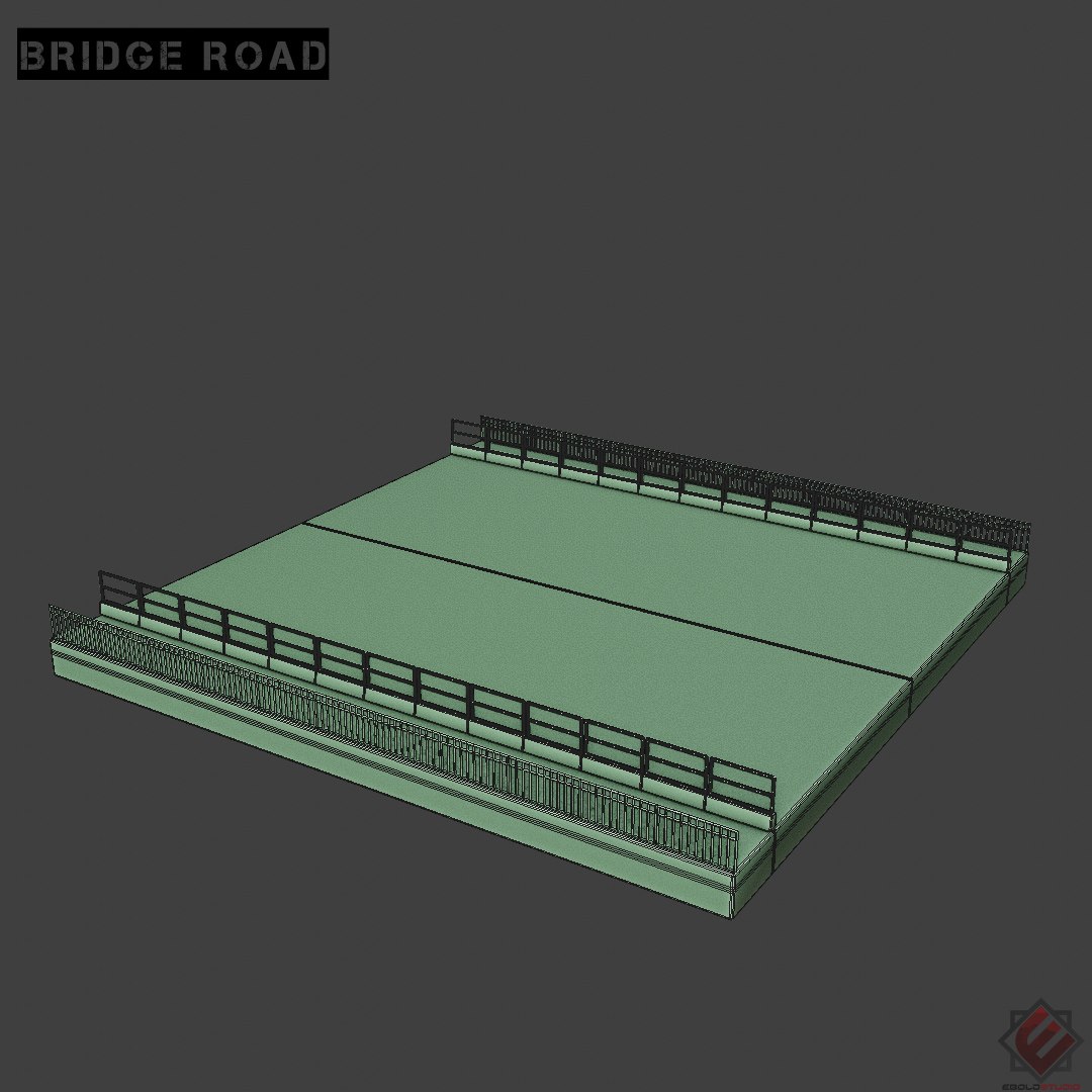 Bridge kitbash preset set 3D model - TurboSquid 1529681