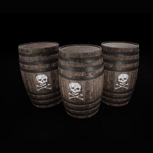 Explosive Wooden Barrel