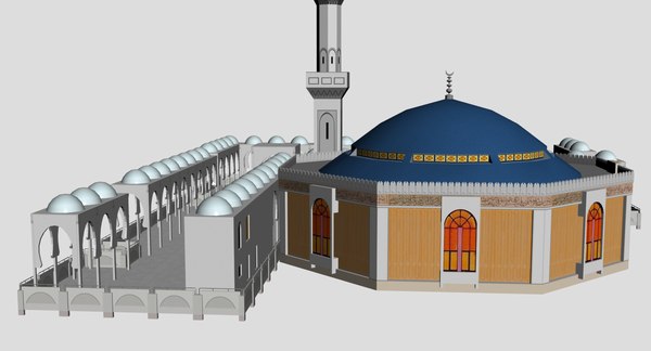 Al rahma mosque jeddah 3D model - TurboSquid 1226066