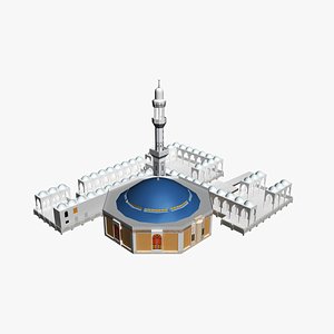al rahma mosque jeddah 3D model