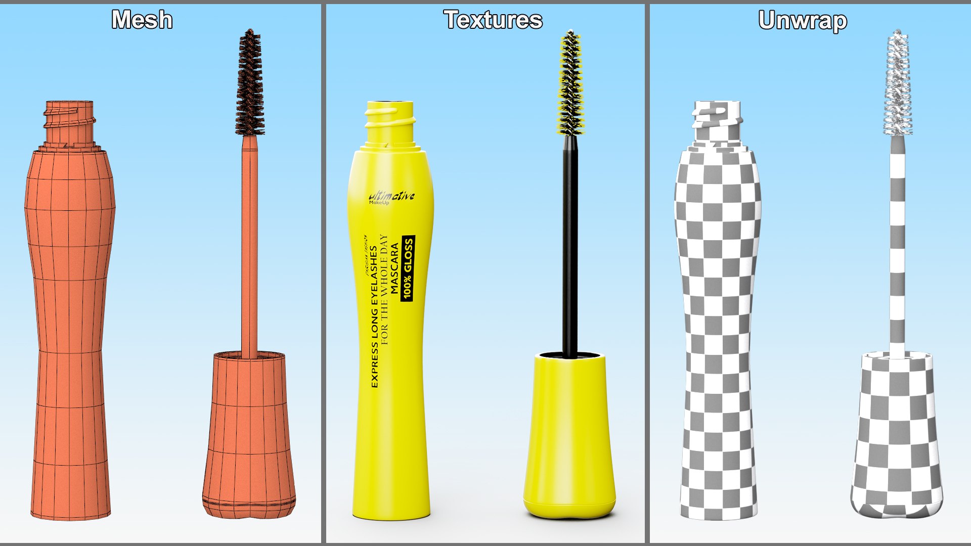 Mascara Yellow 3D - TurboSquid 2024523