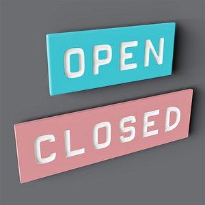 Signboard Open and Closed