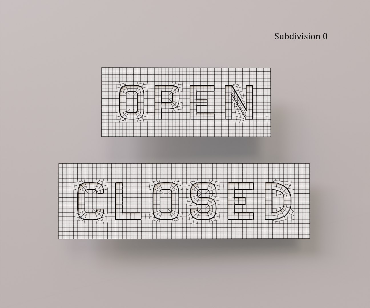 Signboard Open and Closed 3D model - TurboSquid 1954373