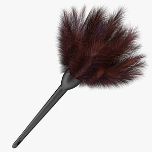 Feather Duster with Black Handle