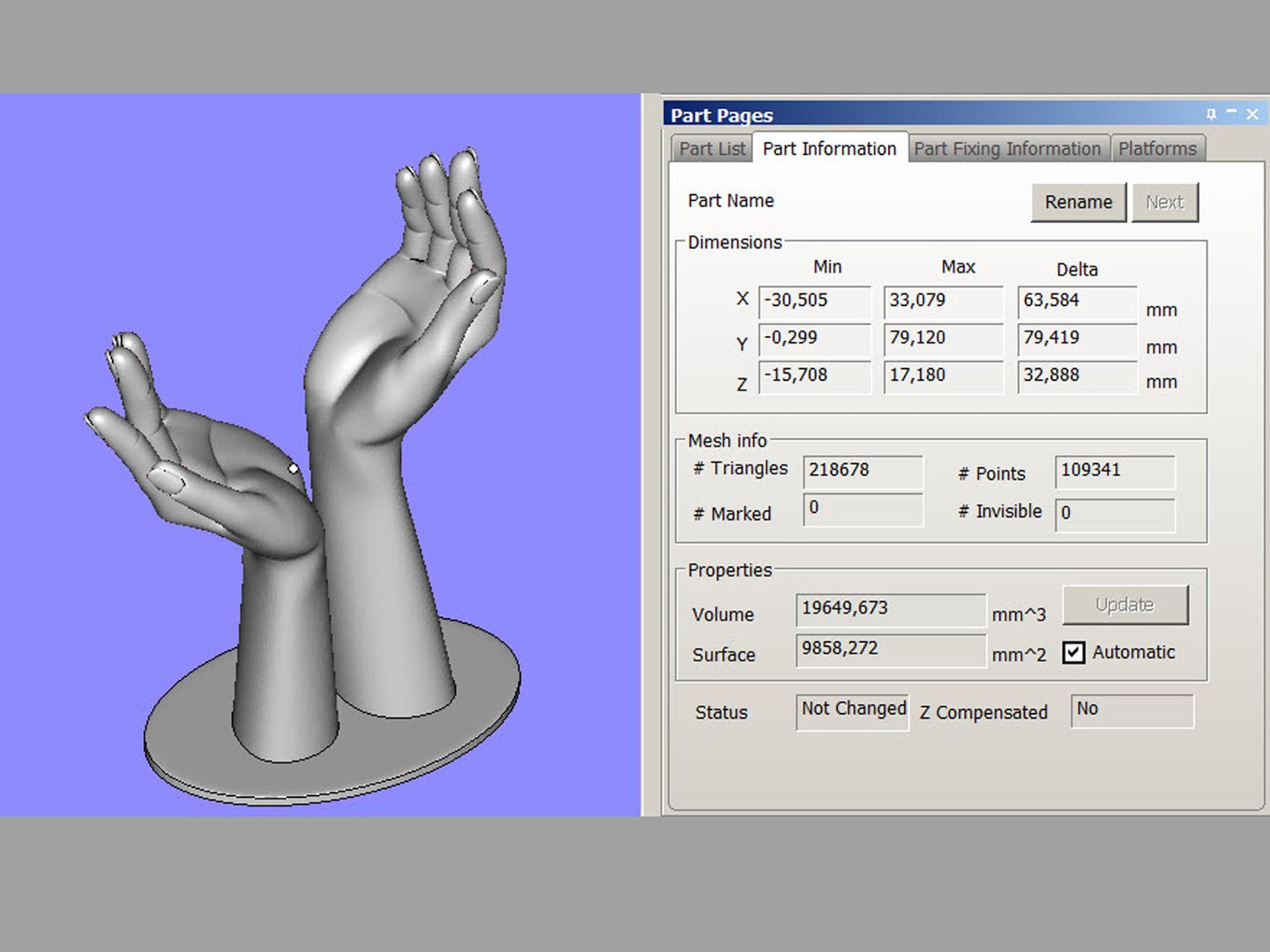 Sculpture Raised Hands 0185 V1 3dm Stl Mb 3D Model - TurboSquid 2094553