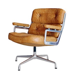 3D vitra lobby chair charles model
