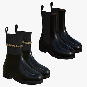 Realistic Leather Boots V50