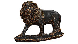 Lion figurine 3D model