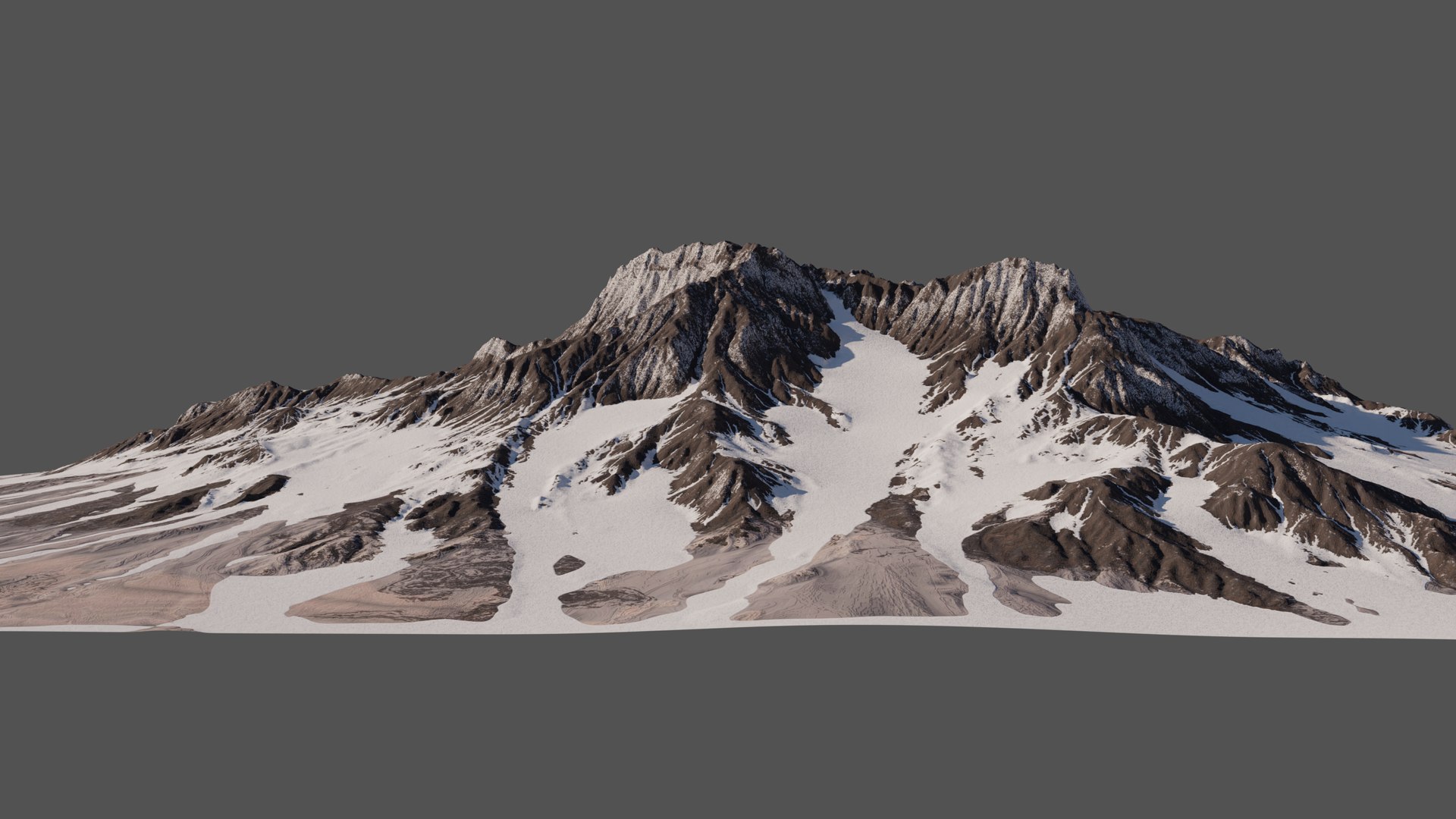8K Detailed Mountain Landscape 3D Model - TurboSquid 1809235