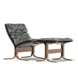 lounge chair footrest 3D model