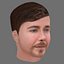 MrBeast - Jimmy- Donaldson Head - 游戏低多边形头部