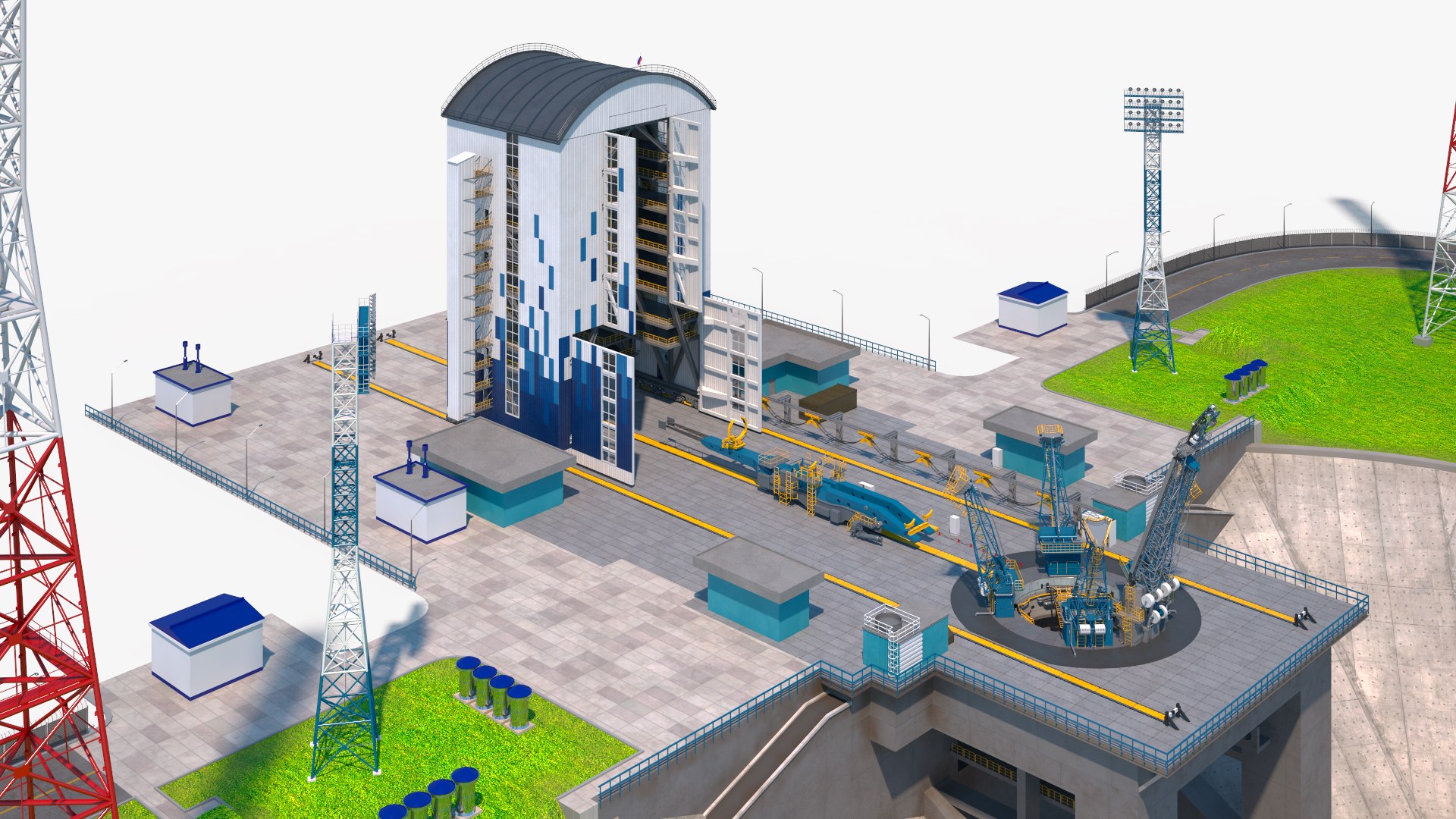 Vostochny Cosmodrome Russian Spaceport Rigged 3D https://p.turbosquid.com/ts-thumb/1n/dPVlrS/rS/vostochnycosmodromerussianspaceportrigged3dsmodel022/jpg/1635541446/1920x1080/fit_q87/9c8607d69ab45ac4199b68a4792652aaa02cf147/vostochnycosmodromerussianspaceportrigged3dsmodel022.jpg