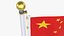 ChinaFlagStandPoleAnimated