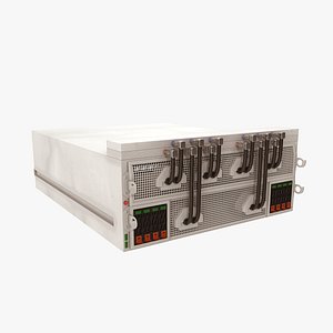 3D AI Server Blade with Liquid Cooling model