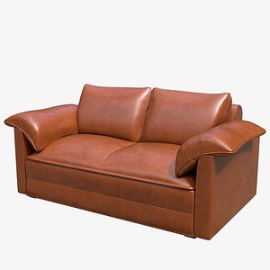 3D Large Leather Luxory Sofa