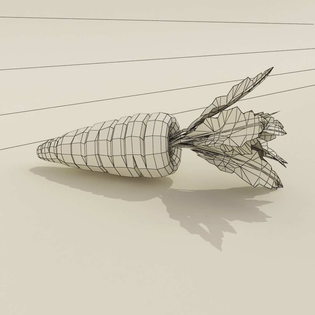 carrot modelled 3d model