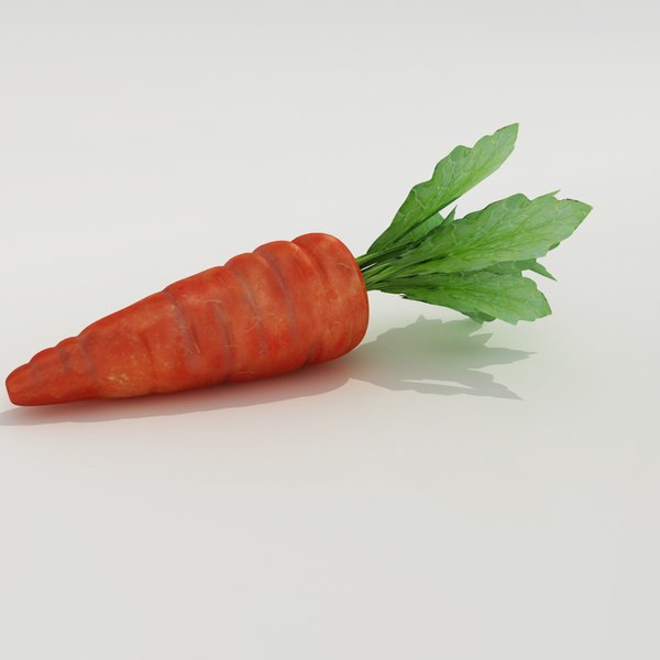 carrot modelled 3d model