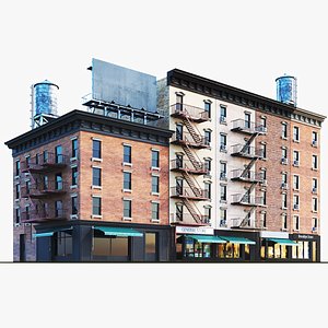 Detailed New York Brooklyn Buildings