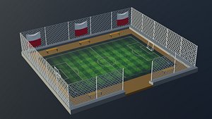 3D Soccer Stadium - Poland model