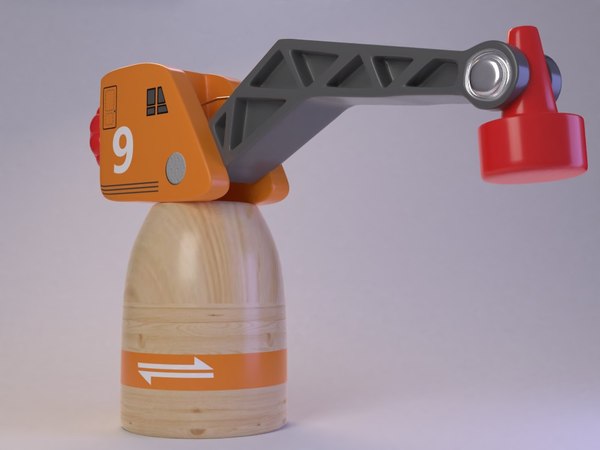 3D Cute Toy Crane - TurboSquid 1542634