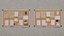 Professional Rectangular Corkboard - Customizable Pin Board Collection 3D model