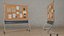 Professional Rectangular Corkboard - Customizable Pin Board Collection 3D model