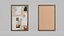 Professional Rectangular Corkboard - Customizable Pin Board Collection 3D model
