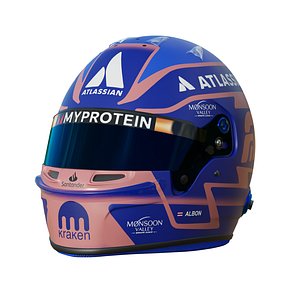 F1 Alex Albon Helmet 2025 3D