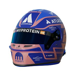 F1 Alex Albon Helmet 2025