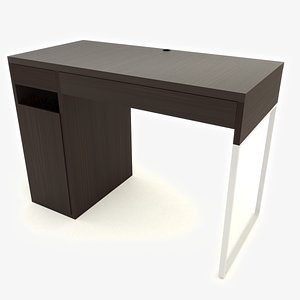 small computer desk 3D model