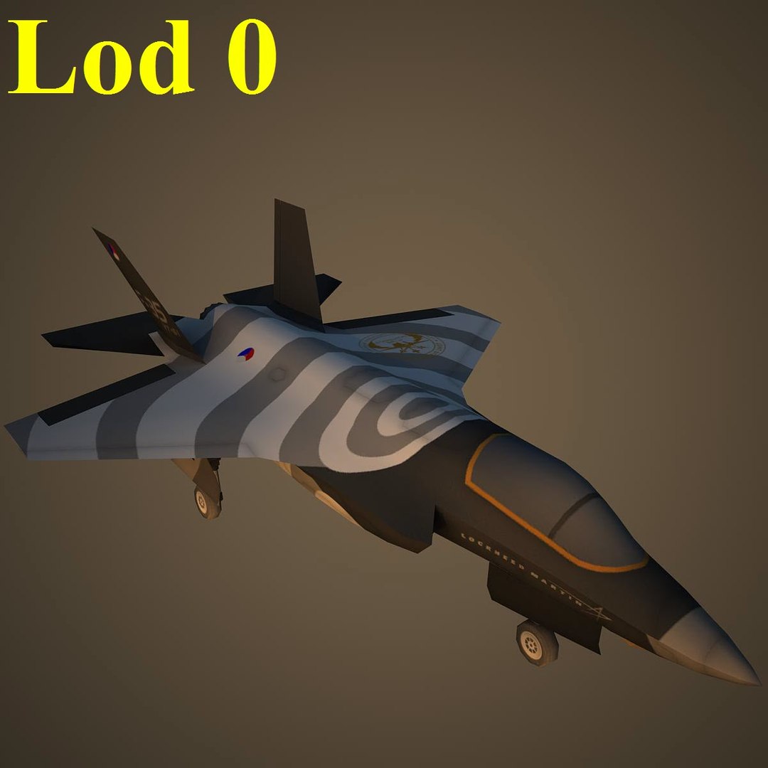 3d Model Of Lockheed Martin Rnl Fighter